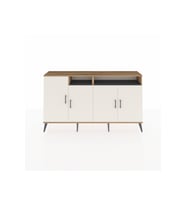 Arges Konsol 6 Raflı 4 Kapaklı 176x30x99 Çam-Aytaşı/Antrasit