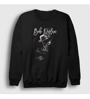 Presmono Unisex Siyah Unreleased Bob Dylan Sweatshirt 301620tt