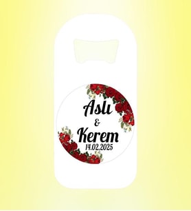 Magnet Açacak Nikah Nişan Düğün İçin Kişiye Özel
