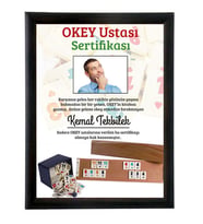 Kişiye Özel Okey Ustası Sertifikası