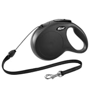 Flexi New Classic İp Siyah M Gezdirme Tasması 5 Mt