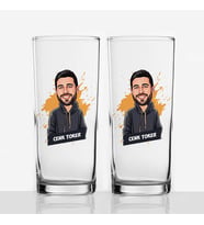Havalı Sevgilim Karikatürlü Rakı Bardağı