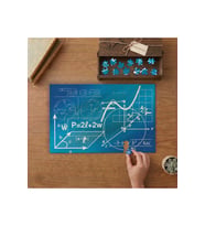 Geometrik Şekiller ve Problemler Tasarımı 240 parça Ahşap Puzzle Ahşap Kutuda MP01975