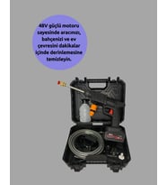 Taşınabilir Şarjlı Basınçlı Yıkama Tabancası Köpük Aparatlı