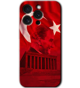 İphone 15 Pro Max Kılıf HD Desen Baskılı Kılıf - Anıtkabir Atatürk