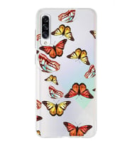 PrintiFy Samsung Galaxy A30s ile Uyumlu 1mm Slim Fit Water Color 2 Baskılı Şeffaf  Kılıf