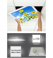 Asma Tavan Led-60cmx60cm-sıva Altı-54w-6500k-led Panel-led Armatür-60x60 Taş Yünü Asma Tavan Ledi-a+