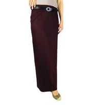 Kadın Bordo Uzun Etek GKC5277