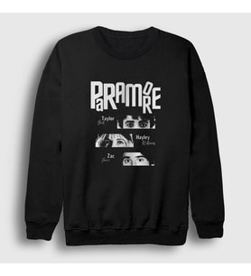 Presmono Unisex Siyah Band V2 Müzik Paramore Sweatshirt 479451tt