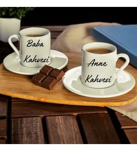 Anne Baba Kahvesi 2li Fincan Seti