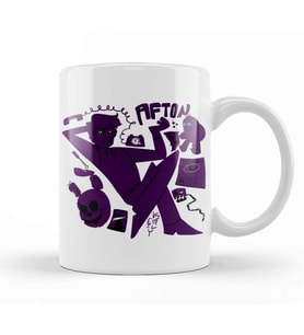 Five Nights At Freddys Purple Guy Kupa Bardak Porselen