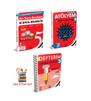 Arı Yayıncılık ARI YAYINCILIK 5.Sınıf Sosyal Bilgiler Arı Soru Bankası-Sosyal Bilgiler Atölyem-Sosyal  Defterim (Çok Renkli)