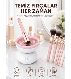USB Çalışan Otomatik Kozmetik Fırça Temizleme Makinesi Yeni Nesil