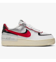 Nike Air Force 1 Shadow Sneaker Unisex Hakiki Deri Günlük Spor Ayakkabı Beyaz Kırmızı