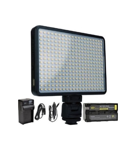 Pro Led-320 Video Kamera Işığı, Şarj ve Pil ile Kullanım İçin