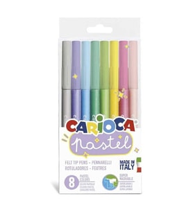 Pastel Renkler Süper Yıkanabilir Keçeli Boya Kalemi 8'li