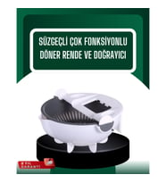 Mey İthalat® Çok Amaçlı Hazneli Sebze Rende Doğrayıcı ve Soyucu