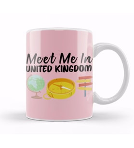 Funny Travel United Kingdom Gift Design Lover Trippin Wanderlust Journey Adventurer Vacation Kupa Bardak Porselen