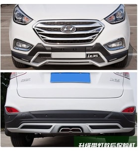 Hyundai ix35 ön ve arka koruma çift çıkış egzozlu ledli model 2009-2016