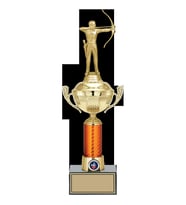 ODAK KUPA - Figürlü Kupalar - Okçu Figürlü Kupalar FG-056 C - 41 cm