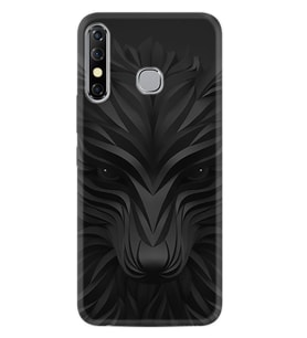 INFINIX Hot 8 Kılıf Resimli Silikon Kılıf Black Fox 1325
