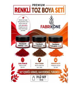 3'lü Set Premium Parafin Soya Wax Toz Mum Boyası Hobi Seti - 5 cc (Kırmızı, Kahverengi, Turuncu) BKFAB3KKHT5G