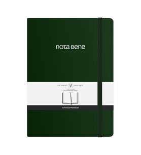 VICTORIA'S JOURNALS NOTE BENE 9245 PREMIUM NOTEBOOK SERT KAPAK A4 100gr.192 SYF. ÇİZGİLİ DEFTER YEŞİ
