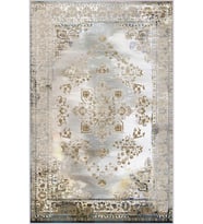 Eliana Home Baskılı, Yıkanabilir Kaymaz Taban Salon Halısı LNA1505-HT336 100x150 cm (Kahverengi)