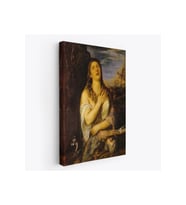 Titian Tiziano Vecellio'un 'Tövbe Eden Magdalene' Eseri Kanvas Tablo-5125