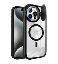 İphone 14 Pro Max Kılıf Teleskop Lens Magsafe  Kapak - Siyah