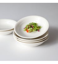 GÜRAL PORSELEN Güral Bone 19 Cm Çukur Yemek Tabağı Dekorsuz
