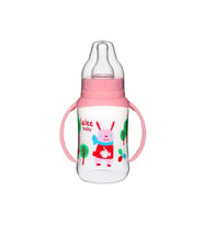 Wee Baby 744 Kulplu PP Biberon 150 Ml - Pembe (Renksiz)