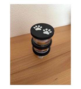 Alvera Kedi/köpek Konserve Mama Kabı Kapağı – 3'lü Set (Pati ve Kedi Desenli)