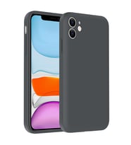 Apple iPhone 11 Uyumlu Kılıf Kamera Korumalı Kartlık Hazneli Zore Vitra Kapak (Gri)