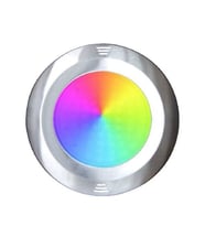 Su Altı Paslanmaz Krom Çerçeveli Led Havuz Lambası Kovansız (2 Kablolu RGB Işık) (Beyaz)