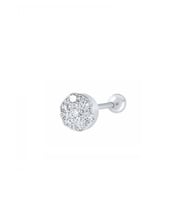 Gümüş taşlı tragus kıkırdak Piercing tek küpe hs17g35 Sarı-Tek Ebat