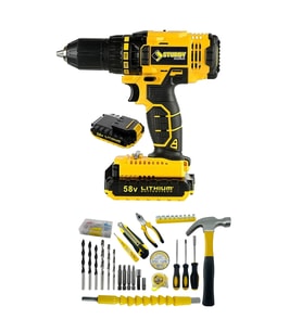 Technology 58v8ah Lion Çift Akülü Turbo Şarjlı Matkap 99 Parça Setli