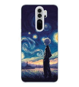Xiaomi Redmi Note 8 PRO Uyumlu Killua Tasarımlı Şeffaf Telefon Kılıfı