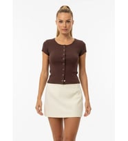 Kadın Bisiklet Yaka Çıt Çıt Kapama Slim Fit Viscon Bluz 26038