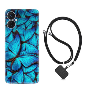 Tecno Spark 9T Kılıf Resimli Boyun Askılı İpli Desenli Silikon Owl 1351