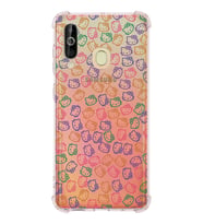 Samsung Galaxy A60 Uyumlu Köşe Korumalı Antişok Kapak Hello Kitty Tasarımlı Şeffaf  Kılıf