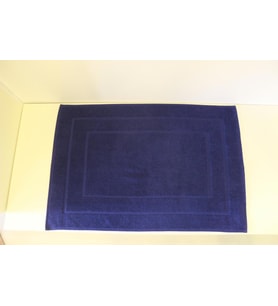 Ender Home 50x70 Paspas Çerçeve Desen Banyo Ev Otel Havlu Ayak Paspası Lacivert