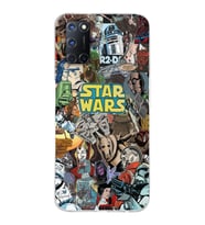 Oppo A52/A72/A92 Uyumlu Star Wars Kolaj Tasarımlı Şeffaf Telefon Kılıfı