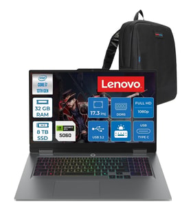Lenovo Loq 17IRX10 Intel Core I7 13650HX 32GB Ddr5 8tb SSD RTX5060 8gb 115W Freedos 17.3 Inç Fhd (1920X1080) IPS 300NITS 165HZ %100 Srgb Taşınabilir Bilgisayar W83JH006ETRF18 + Zetta Çanta