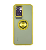 Xiaomi Redmi 10 2022 Kılıf Montreal Yüzüklü Silikon Kapak - Sarı