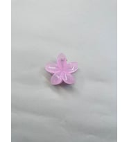 Tekli, Açık Pembe Renk 5 cm Lotus Çiçeği Mandal Toka