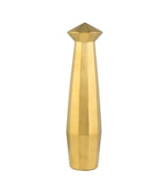 Vitale Dome Dekoratif Vazo Gold 11x11x45 cm AK.WLT0670