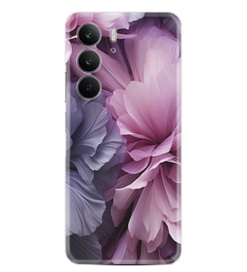 Realme C75 Kılıf Boutique Baskılı Resimli Çiçek Mor Pcode -028