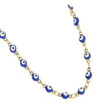 Kadın Nazar Boncuğu Model Çelik Halhal (Gold)