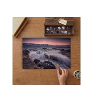 Dalgalı Deniz Ve Kaya Akarsu Tasarımı 240 parça Ahşap Puzzle Ahşap Kutuda MP07476